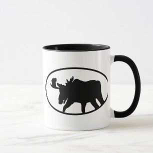 Elch-Silhouette Tasse