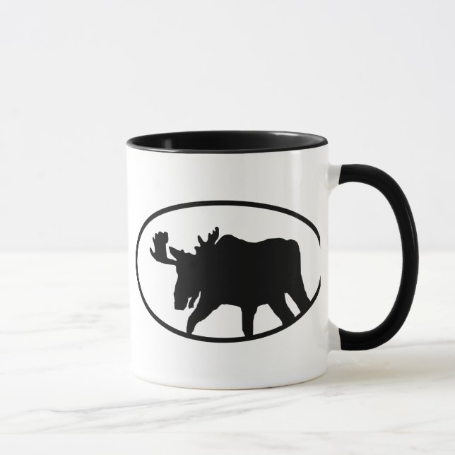 Elch-Silhouette Tasse (Rechts)
