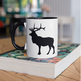 Elch-Silhouette Tasse