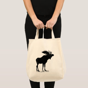 Elch-Silhouette Tragetasche
