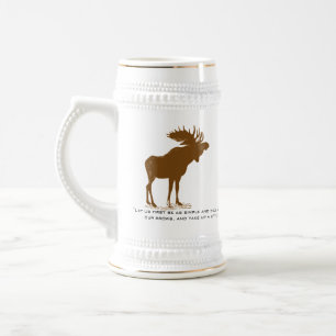 Elch Stein-Walden, Henry David Thoreau Zitat Bierglas