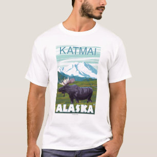 Elch-Szene - Katmai, Alaska T-Shirt