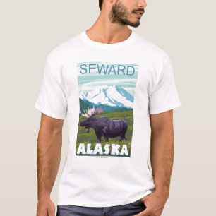 Elch-Szene - Seward, Alaska T-Shirt
