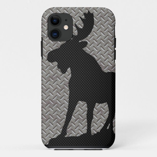 Elch-Telefon-Kasten Case-Mate iPhone Hülle (Rückseite)