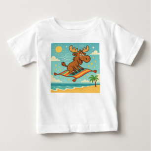 Elch- und Zauberstrandtuch – Träumendes Abenteuer  Baby T-shirt