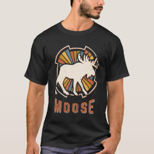 Elch Vintage Klassiker Retro Tierliebe T-Shirt