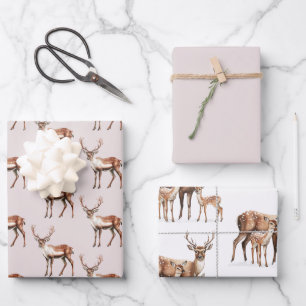 Elch Weihnachten Geschenkpapier Set