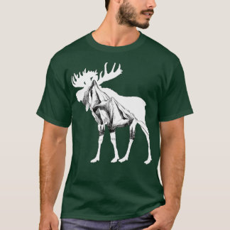 Elch zeichnend T-Shirt