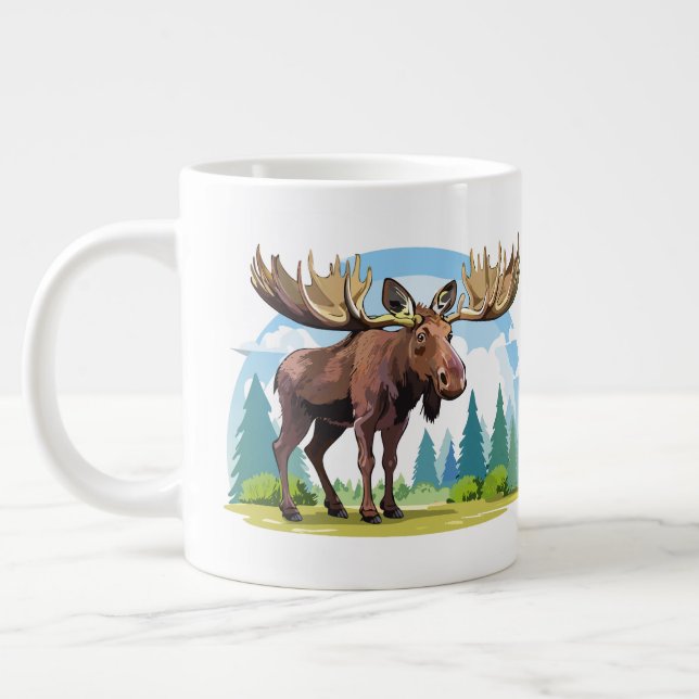 Elchbulle Jumbo-Tasse (Links)