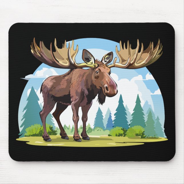 Elchbulle Mousepad (Vorne)