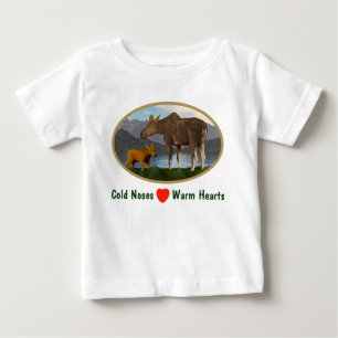 Elche auf der Wiese Baby T-shirt