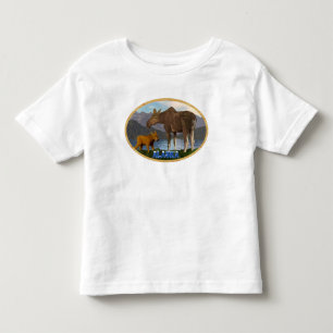 Elche auf der Wiese Kleinkind T-shirt