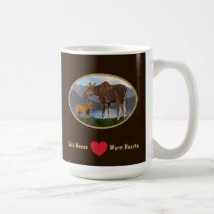Elche auf der Wiese Tasse