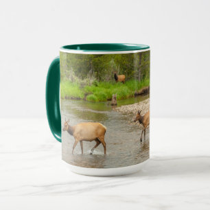 Elche beim Überqueren des Colorado River Tasse