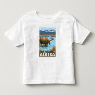 Elche, die in See - Wrangell, Alaska trinken Kleinkind T-shirt