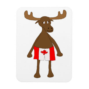 Elche, die kanadische Boxer tragen Magnet