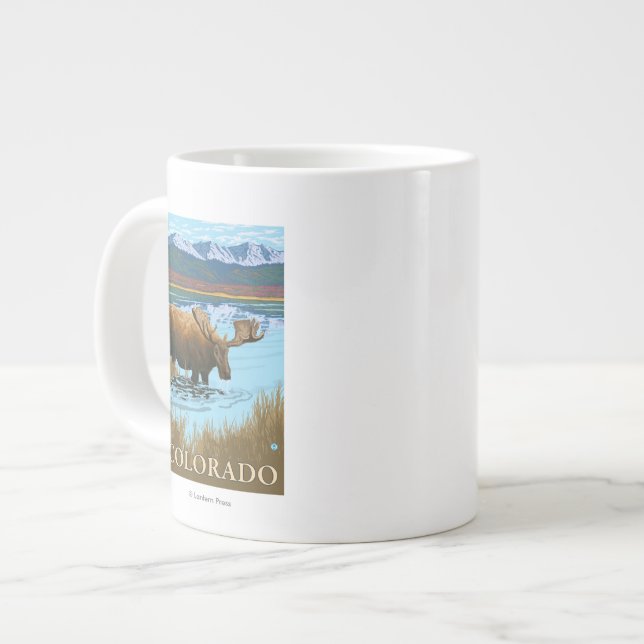Elche DrinkingColorado Jumbo-Tasse (Vorderseite Links)