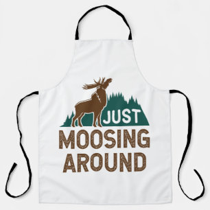 Elche einfach nur herumziehen schürze