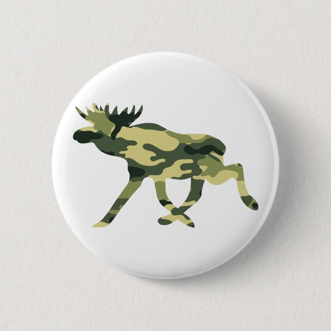 Elche/Elche Woodland Camouflage / Camouflage Button (Vorderseite)