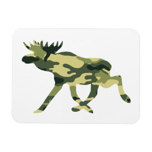 Elche/Elche Woodland Camouflage / Camouflage Magnet