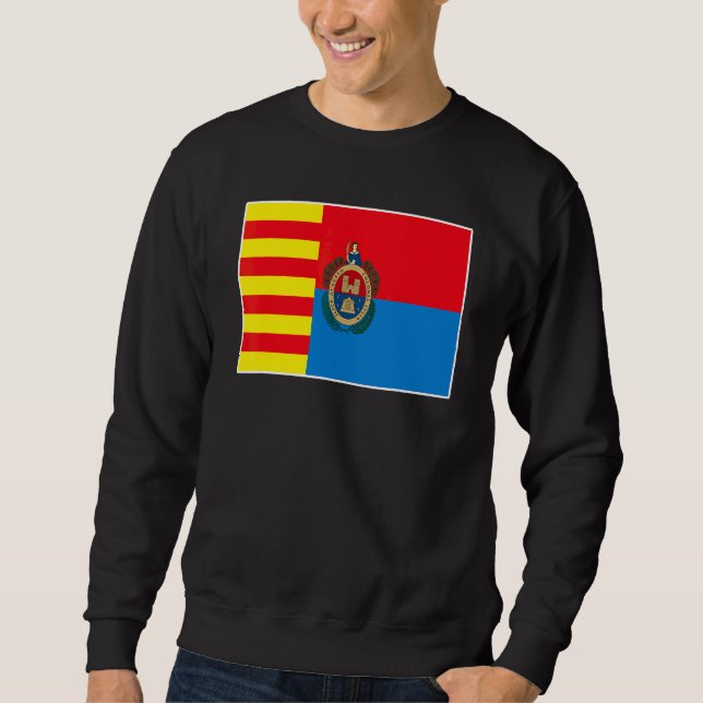 Elche-Flagge Nationaler Stolz Souvenir Sweatshirt (Vorderseite)