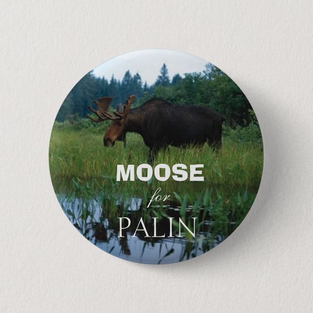 Elche für Palin Button (Vorderseite)