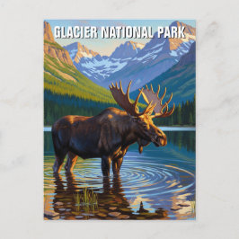 Elche im Glacier National Park Travel Postkarte