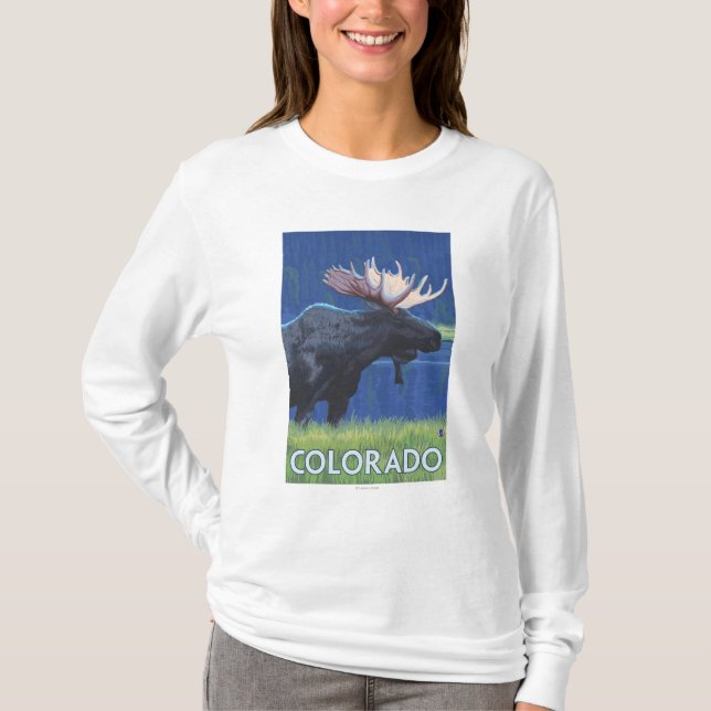 Elche in MoonlightColorado T-Shirt (Vorderseite)