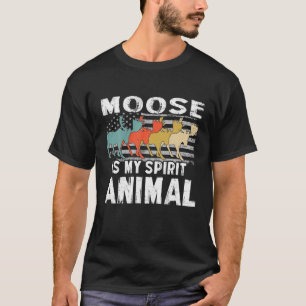 Elche ist meine Vintage amerikanische Spririt-Tier T-Shirt
