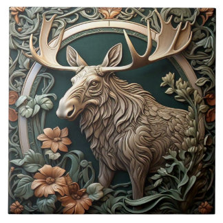Elche - Jugendstil-Keramik Tile Fliese