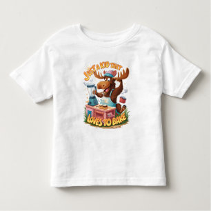 Elche Koch kochen einen Sturm Kleinkind T-shirt