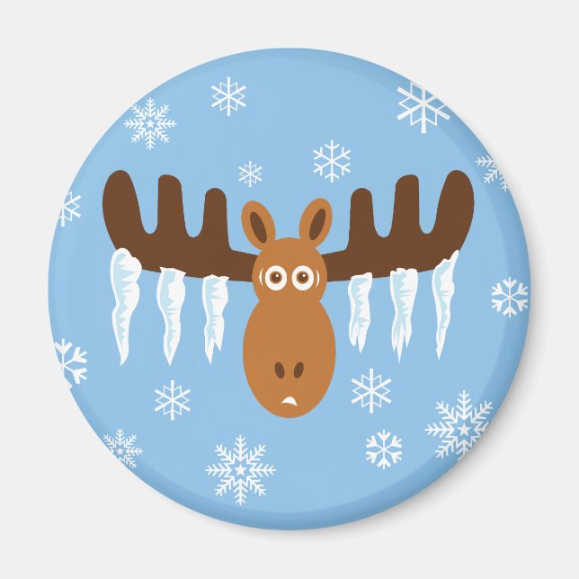Elche Kopf_Eiskel Antler Magnet (Vorne)