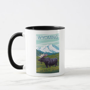 Elche mit BergWyoming Tasse