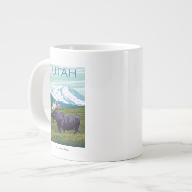 Elche mit MountainUtah Jumbo-Tasse (Vorderseite Links)