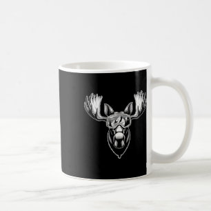 Elche mit Ski-Goggles Skifahren Snowboarden Winter Kaffeetasse