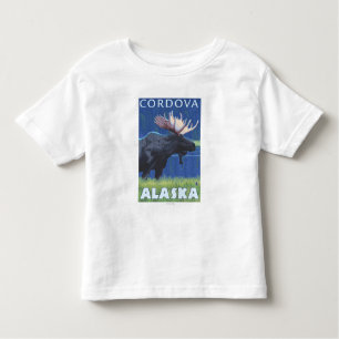Elche nachts - Cordova, Alaska Kleinkind T-shirt