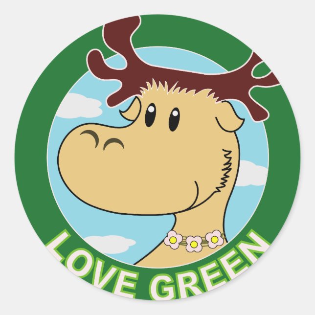 Elche Runder Aufkleber (Vorderseite)