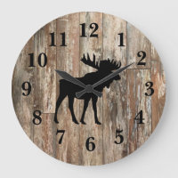 Elche schwarze Silhouette Shiplap Rustikale Dekora