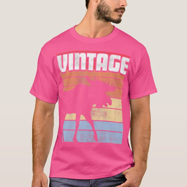 Elche Shirt Geschenk Retro Stil Vintage Bergzelte (Vorderseite)