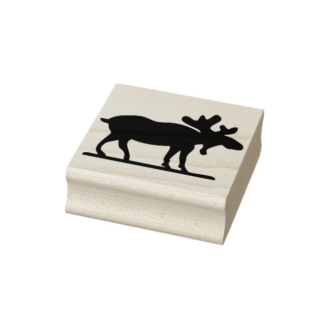 Elche Silhouette Briefmarke Gummistempel (Stempel)