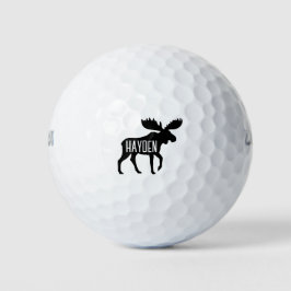 Elche Silhouette Individuelle Name Wildtiere Golfball