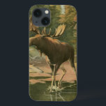 Elche Spaziergänge im Wasser Case-Mate iPhone Hülle<br><div class="desc">Wohnen Sie weit weg von der Natur? Dieses schöne und dennoch klassische Bild vermittelt einen Eindruck von Ruhe und die Farben des Elchs,  der im Wasser spaziert,  sind korrekt,  was dieses Bild sehr realistisch macht. Holen Sie sich diese naturgetreue Kunst auf Ihre Lieblingsprodukte!</div>