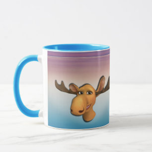 Elche Tasse mit blauem lila Meer