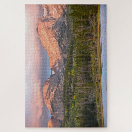 "Elche und Touristen am Sprague Lake, Colorado Puzzle
