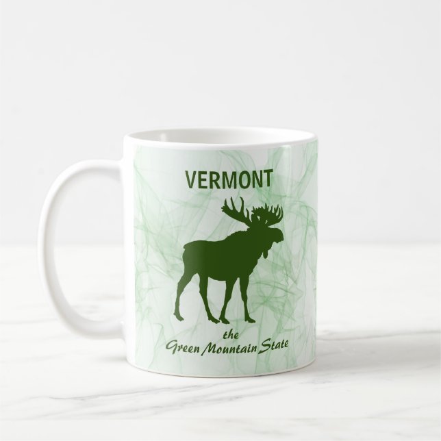 Elche, Vermont der grüne Staat Kaffeetasse (Links)
