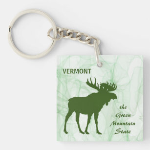 Elche, Vermont der grüne Staat Schlüsselanhänger