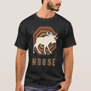 Elche Vintage Retro Klassische Liebe Tiere T-Shirt
