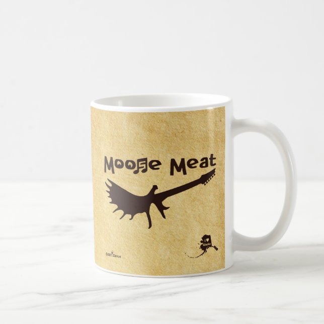 Elchfleisch Rockband Kaffeetasse (Rechts)