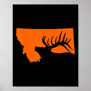 Elchjagd in Montana Poster