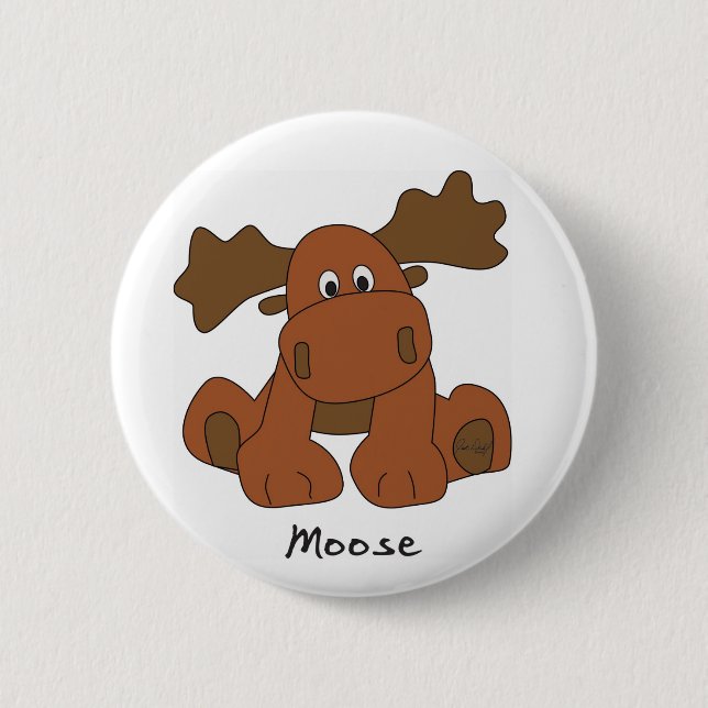 Elchknopf Button (Vorderseite)